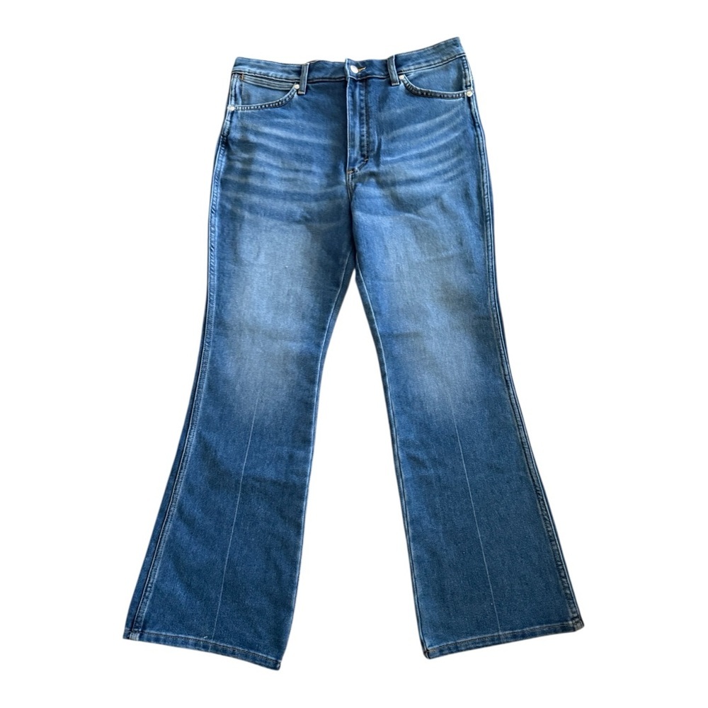 Wrangler Barbie X Wrangler Westward High Rise Bootcut Jeans Size 33x34 NWT - Picture 2 of 7
